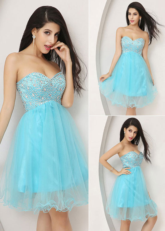 Fabulous Lace-up Tulle A-Line Homecoming Dresses