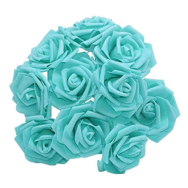 10/20/30Pcs 8cm Artificial PE Foam Rose Flowers Bridal Bouquets For Wedding Table Home Party Decorations DIY Scrapbook Supplies