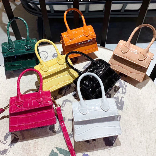 Mini Small Square bag 2021 Fashion New Quality PU Leather Women&#39;s Handbag Crocodile pattern Chain Shoulder Messenger Bags