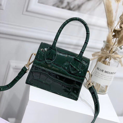 Mini Small Square bag 2021 Fashion New Quality PU Leather Women&#39;s Handbag Crocodile pattern Chain Shoulder Messenger Bags