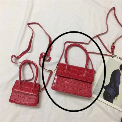 Mini Small Square bag 2021 Fashion New Quality PU Leather Women&#39;s Handbag Crocodile pattern Chain Shoulder Messenger Bags