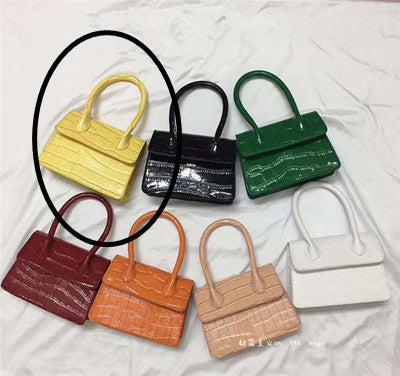 Mini Small Square bag 2021 Fashion New Quality PU Leather Women&#39;s Handbag Crocodile pattern Chain Shoulder Messenger Bags