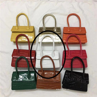 Mini Small Square bag 2021 Fashion New Quality PU Leather Women&#39;s Handbag Crocodile pattern Chain Shoulder Messenger Bags