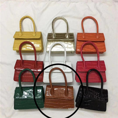 Mini Small Square bag 2021 Fashion New Quality PU Leather Women&#39;s Handbag Crocodile pattern Chain Shoulder Messenger Bags