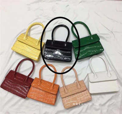 Mini Small Square bag 2021 Fashion New Quality PU Leather Women&#39;s Handbag Crocodile pattern Chain Shoulder Messenger Bags