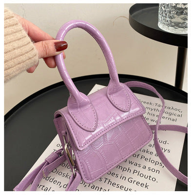 Mini Small Square bag 2021 Fashion New Quality PU Leather Women&#39;s Handbag Crocodile pattern Chain Shoulder Messenger Bags