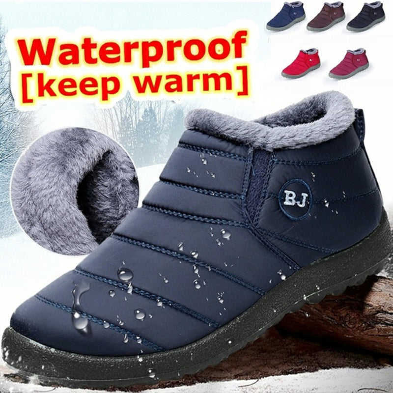 Men Boots Lightweight Winter Shoes for Men Snow Boots Waterproof Winter Footwear Plus Size 47 Slip on Unisex Ankle Winter Boots